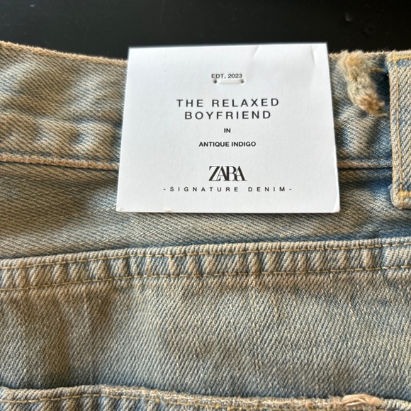 Zara Signature Boyfriend denim jeans - NWT - Picture 4 of 5